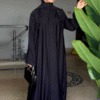 Nazneen Noir Abaya - Royal Black
