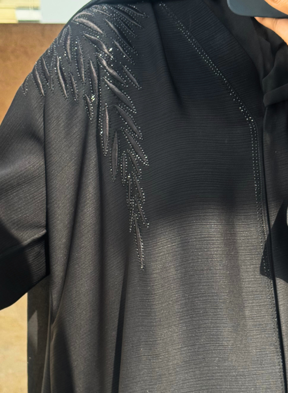 Nazneen Noir Abaya - Royal Black Nazneen Noir Abaya - Royal Black - Image 5