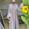 Almas Abaya - Moss Grey