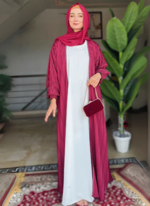 Cart Rosewood Abaya - Maroon
