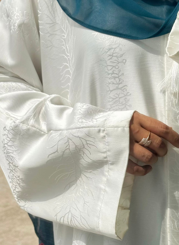 Purity Abaya - White Purity Abaya - White - Image 5